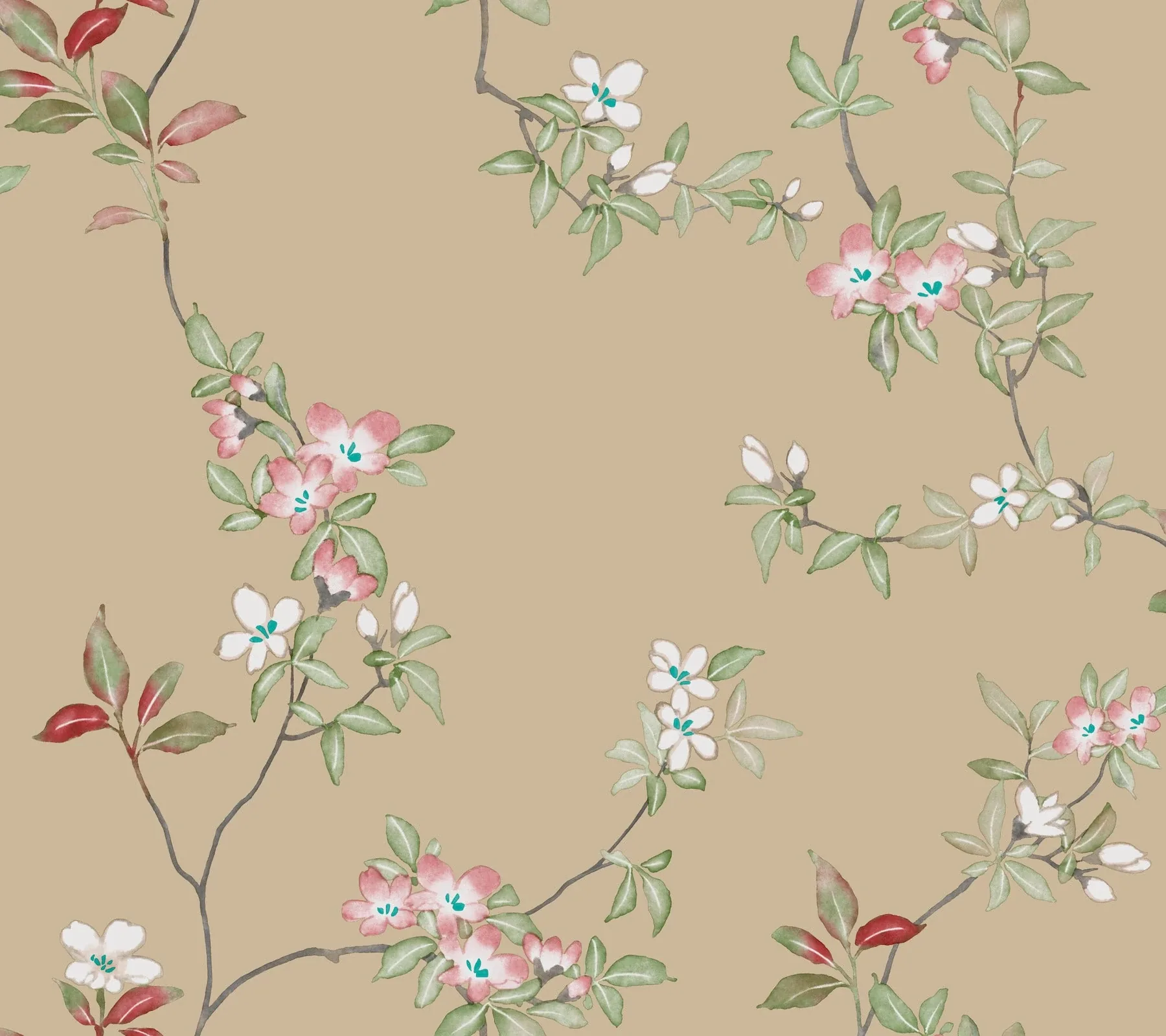 ZA8073 | April Blossom Sand Wallpaper