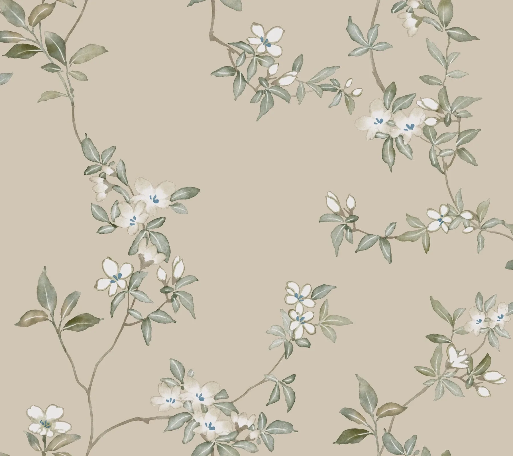 York Designer Series April Blossom Taupe Wallpaper - SKU ZA8075