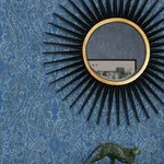 York Designer Series Ascot Damask Blue Wallpaper | Wallpaper Twins York Designer Series Ascot Damask Blue Wallpaper - SKU HO2132