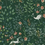 York Designer Series Aspen Dark Green Wallpaper | Wallpaper Twins York Designer Series Aspen Dark Green Wallpaper - SKU HO2126