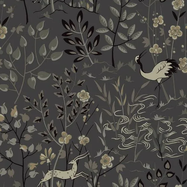 York Designer Series Aspen Grey Wallpaper - SKU LL4785