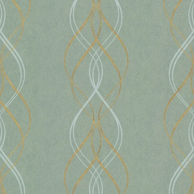 NW3551 | Aurora Blue & Gold Wallpaper
