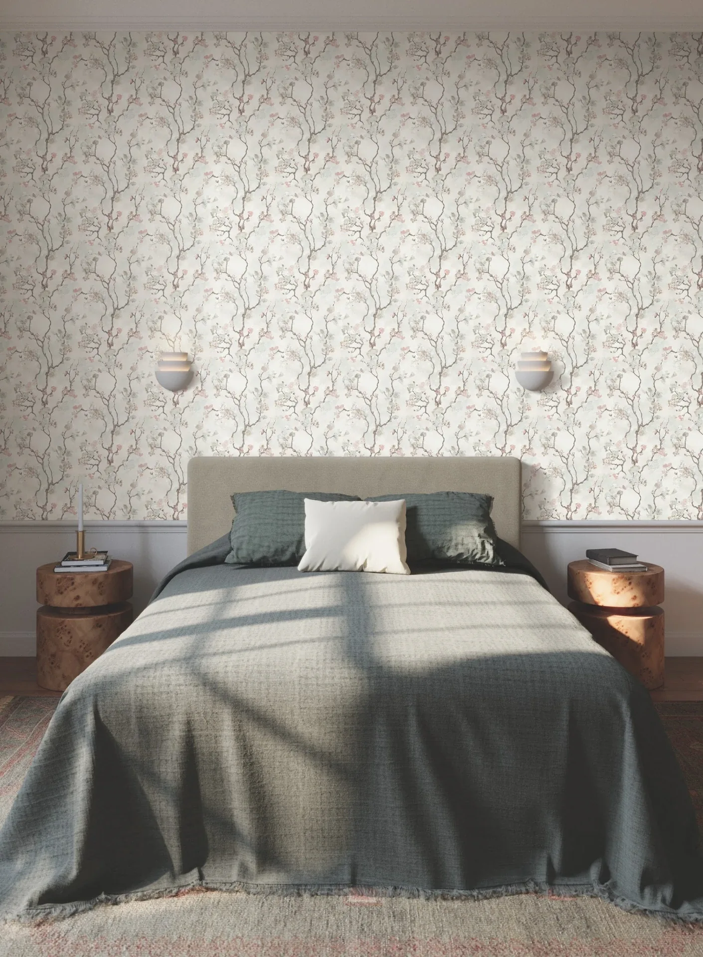York Designer Series Avril Chinoiserie Blush Wallpaper - SKU LM5414
