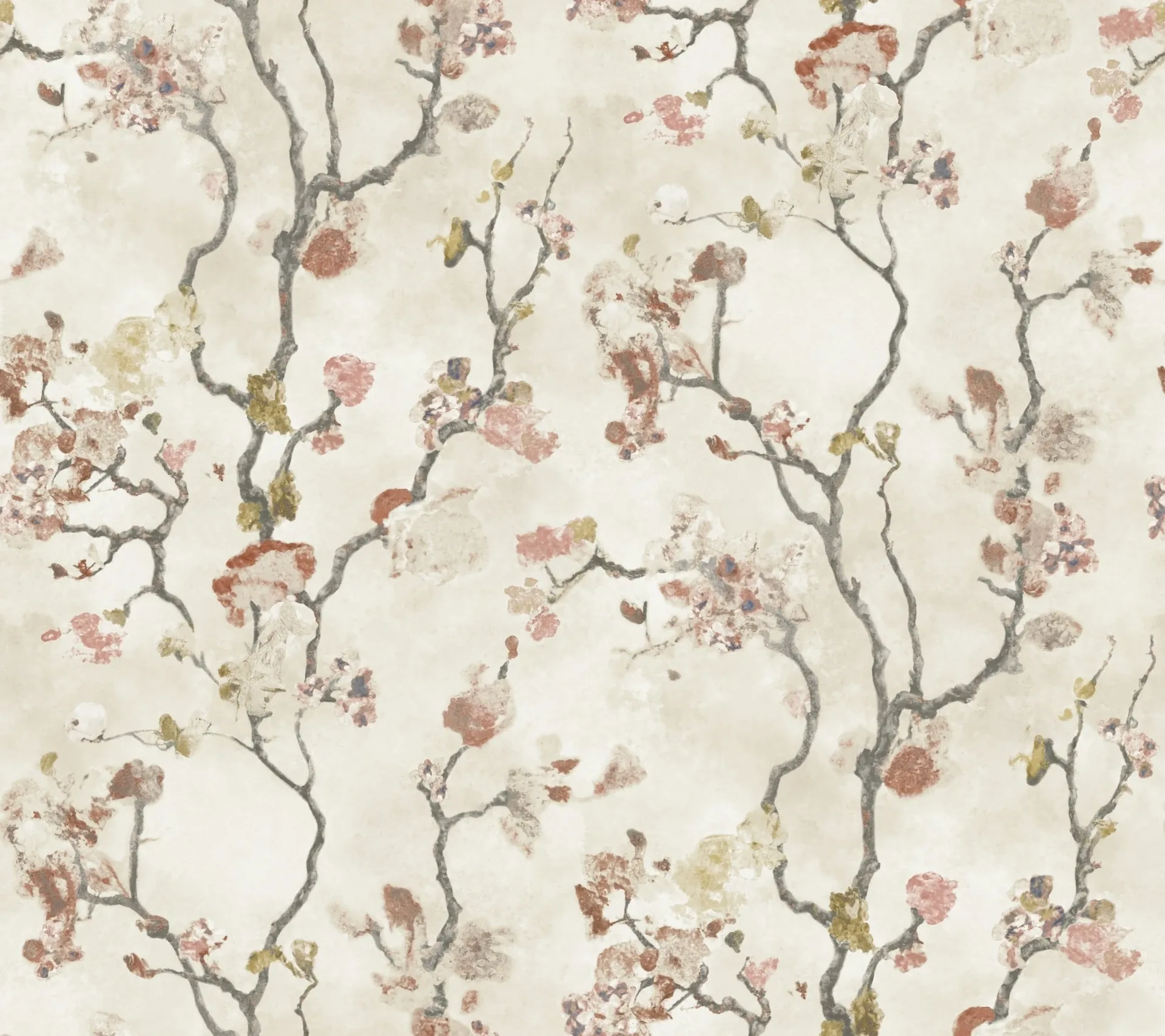 LM5413 | Avril Chinoiserie Coral Wallpaper