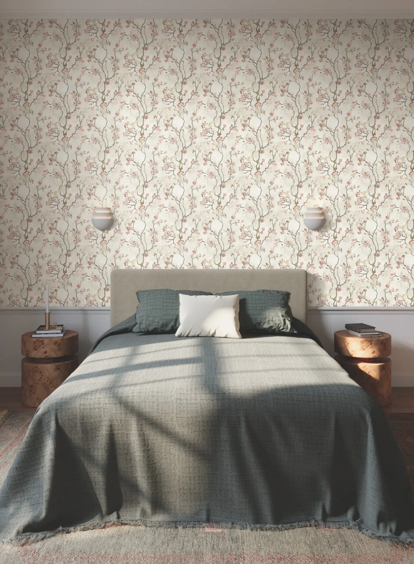York Designer Series Avril Chinoiserie Coral Wallpaper | Wallpaper Twins York Designer Series Avril Chinoiserie Coral Wallpaper - SKU LM5413