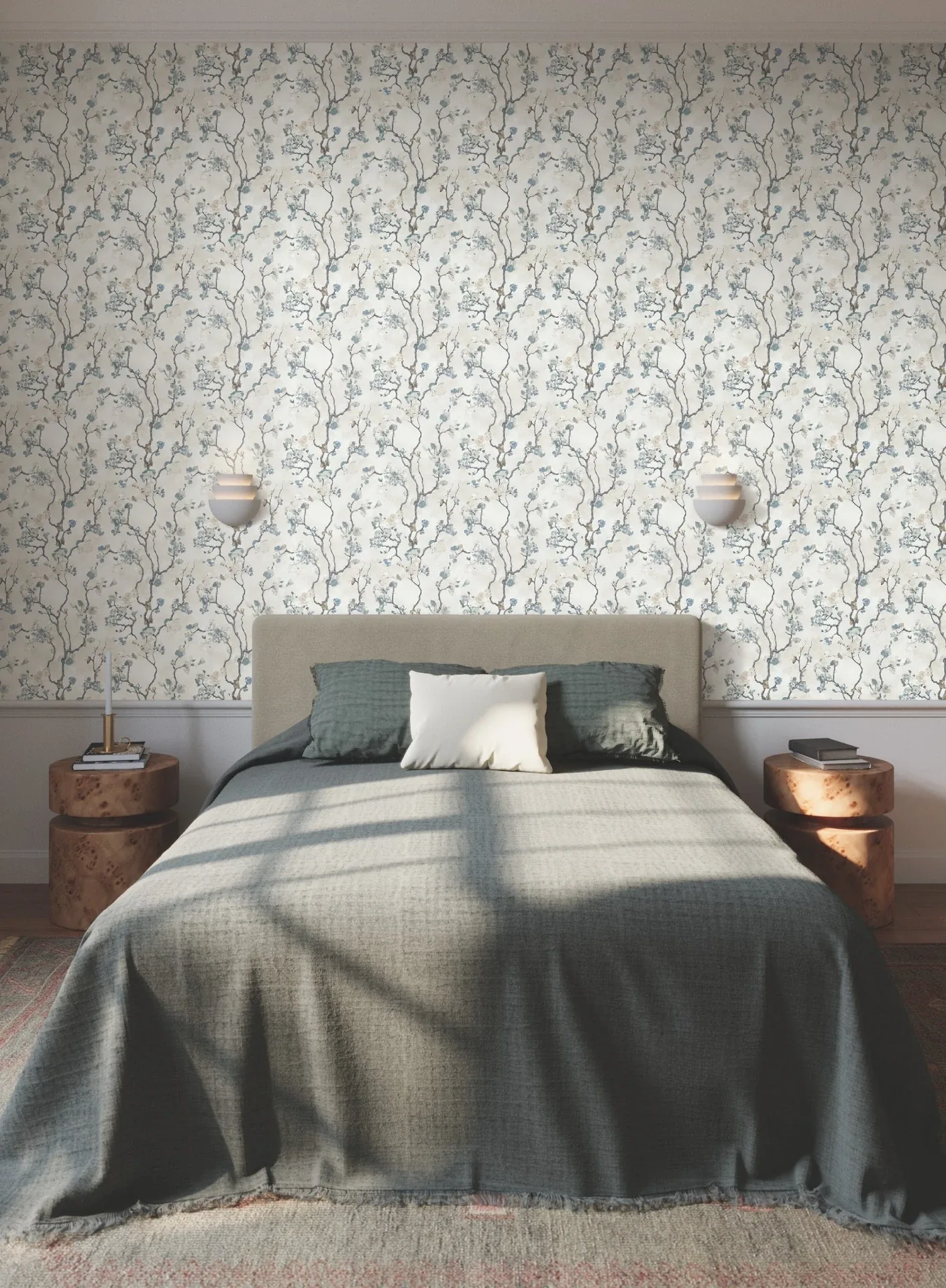York Designer Series Avril Chinoiserie Peacock Wallpaper | Wallpaper Twins York Designer Series Avril Chinoiserie Peacock Wallpaper - SKU LM5412