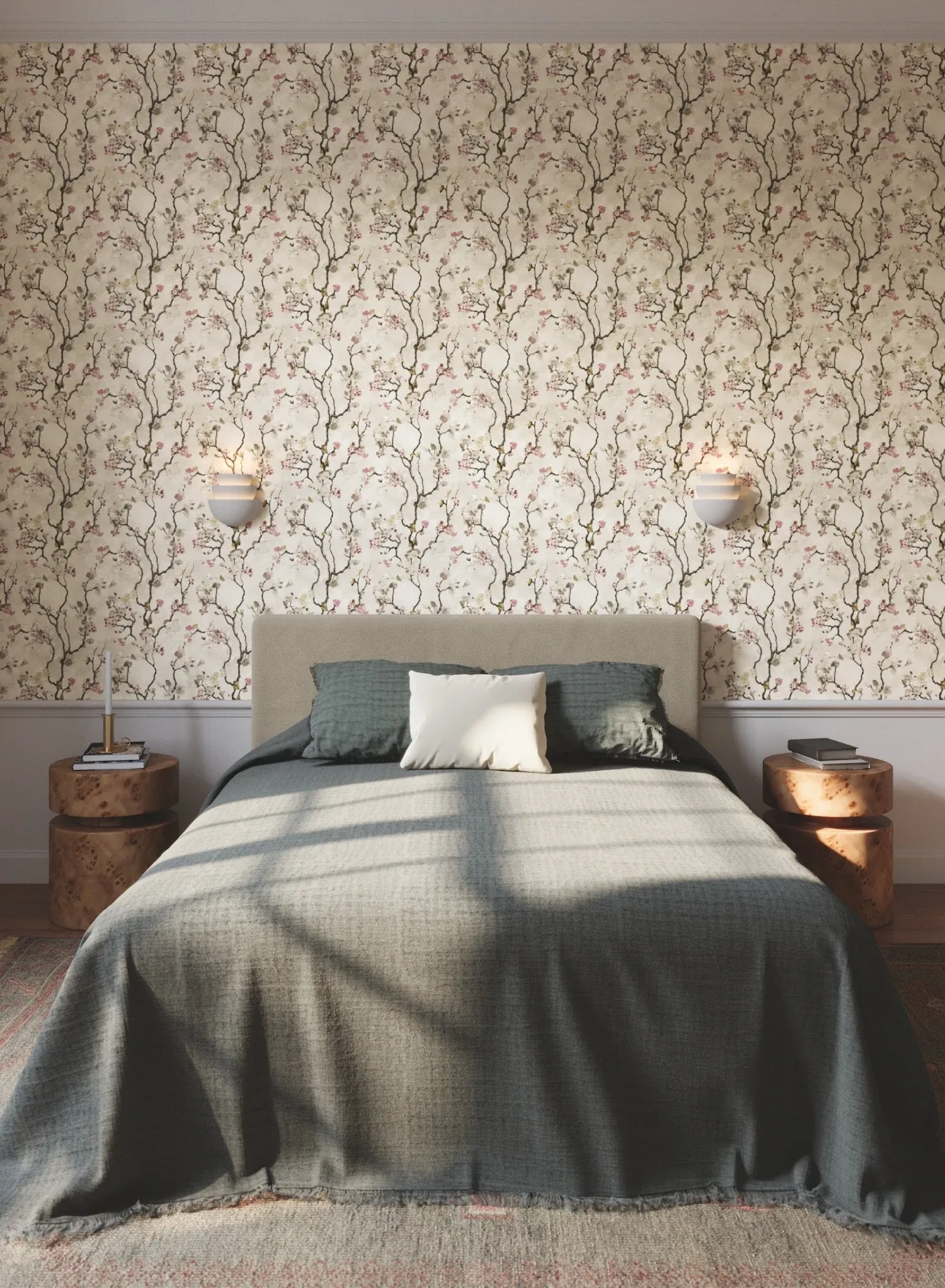 York Designer Series Avril Chinoiserie Rose Wallpaper | Wallpaper Twins York Designer Series Avril Chinoiserie Rose Wallpaper - SKU LM5411