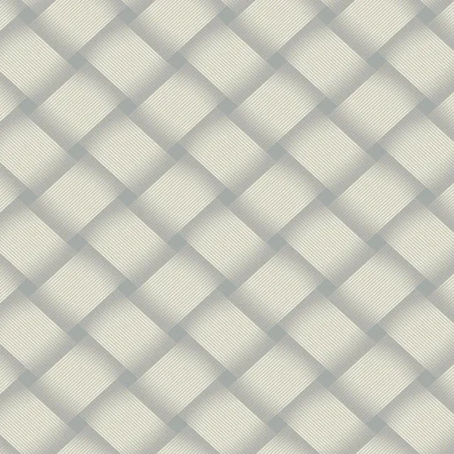 EV3968 | Bayside Basket Weave Smokey Blue Wallpaper