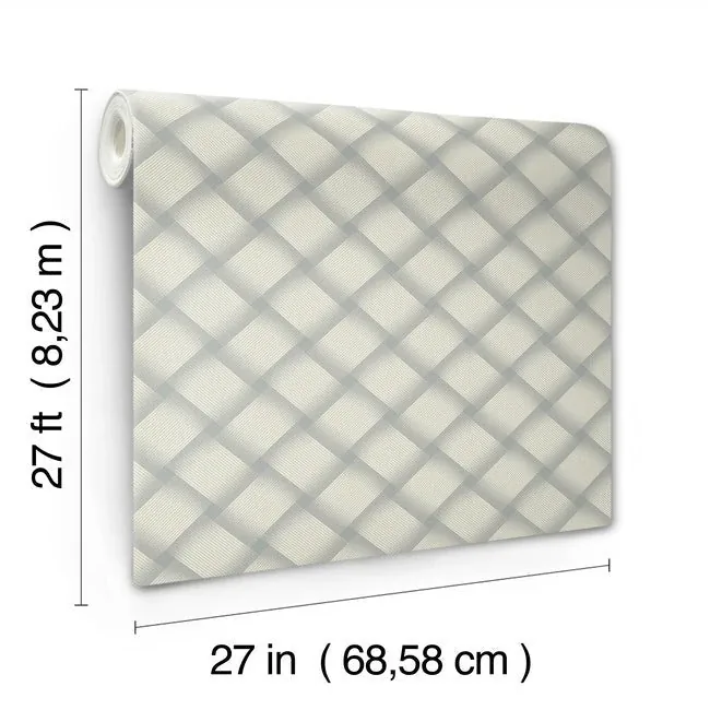 York Designer Series Bayside Basket Weave Smokey Blue Wallpaper - SKU EV3968
