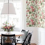 York Designer Series Beatrix Fuchsia Vintage Floral Wallpaper | Wallpaper Twins York Designer Series Beatrix Fuchsia Vintage Floral Wallpaper - SKU VP1355