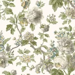 York Designer Series Beatrix Neutral Vintage Floral Wallpaper - SKU VP1353