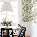 York Designer Series Beatrix Neutral Vintage Floral Wallpaper - SKU VP1353