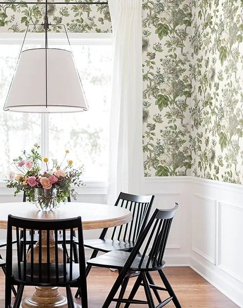 York Designer Series Beatrix Neutral Vintage Floral Wallpaper - SKU VP1353