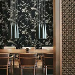 York Designer Series Bird & Blossom Chinoserie Black Wallpaper - SKU KT2173
