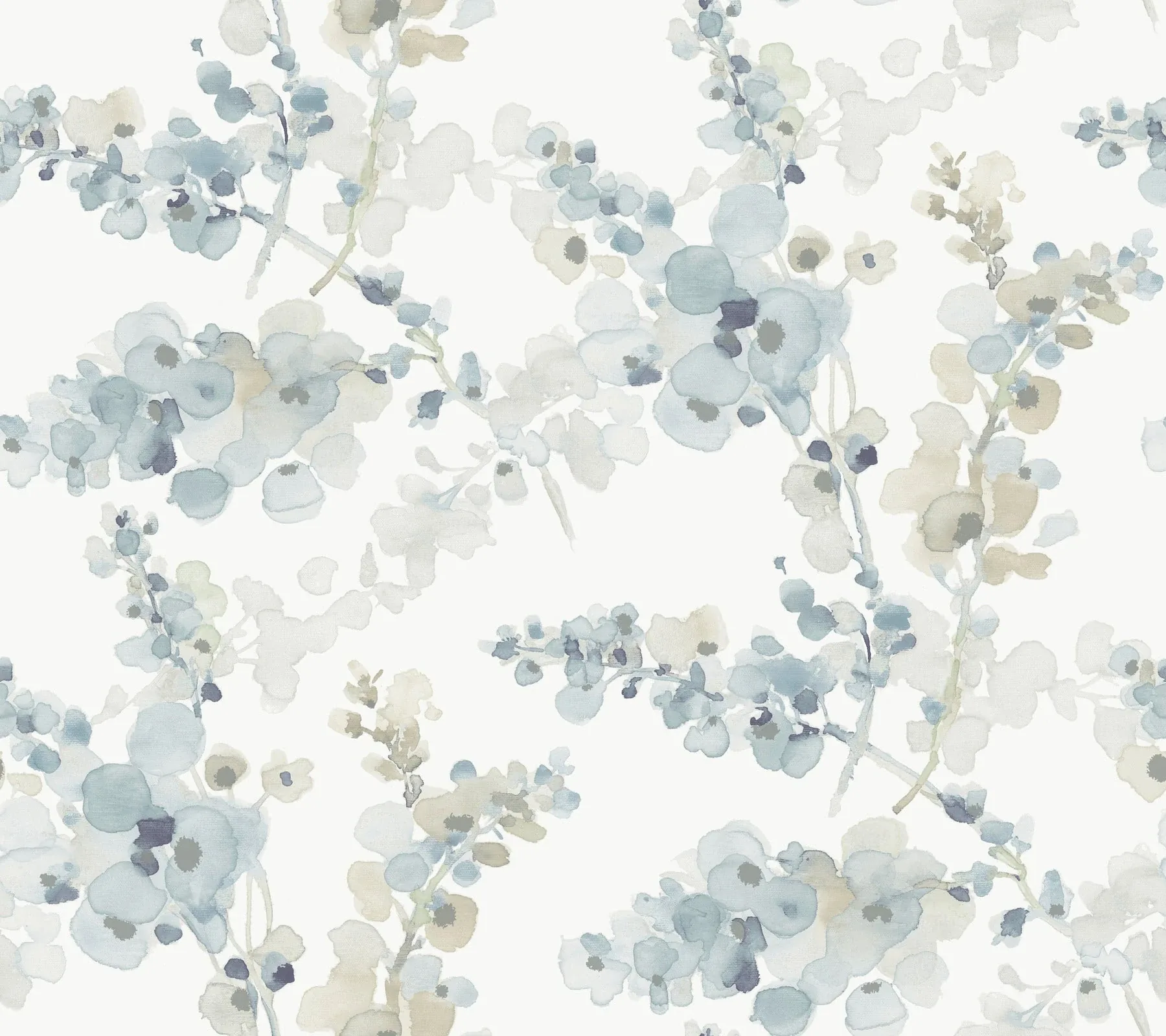 PSW1602RL | Blossom Fling Blue Peel & Stick Wallpaper