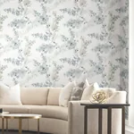 York Designer Series Blossom Fling Blue Peel & Stick Wallpaper | Wallpaper Twins York Designer Series Blossom Fling Blue Peel & Stick Wallpaper - SKU PSW1602RL