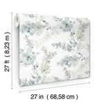 York Designer Series Blossom Fling Blue Wallpaper - SKU EV3974