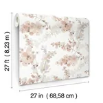 York Designer Series Blossom Fling Clay Wallpaper - SKU EV3975