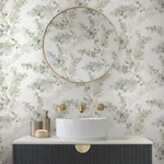 York Designer Series Blossom Fling Mineral Green Peel & Stick Wallpaper | Wallpaper Twins York Designer Series Blossom Fling Mineral Green Peel & Stick Wallpaper - SKU PSW1601RL