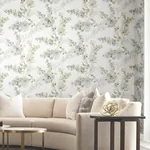 York Designer Series Blossom Fling Mineral Green Peel & Stick Wallpaper | Wallpaper Twins York Designer Series Blossom Fling Mineral Green Peel & Stick Wallpaper - SKU PSW1601RL