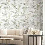 York Designer Series Blossom Fling Mineral Green Wallpaper - SKU EV3972