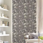 York Designer Series Botanical Fantasy Red & Blue Peel & Stick Wallpaper - SKU PSW1604RL