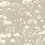 York Designer Series Botanical Fantasy Soft Taupe Peel & Stick Wallpaper - SKU PSW1605RL