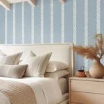 York Designer Series Braided Stripe Blue Wallpaper - SKU GT4546