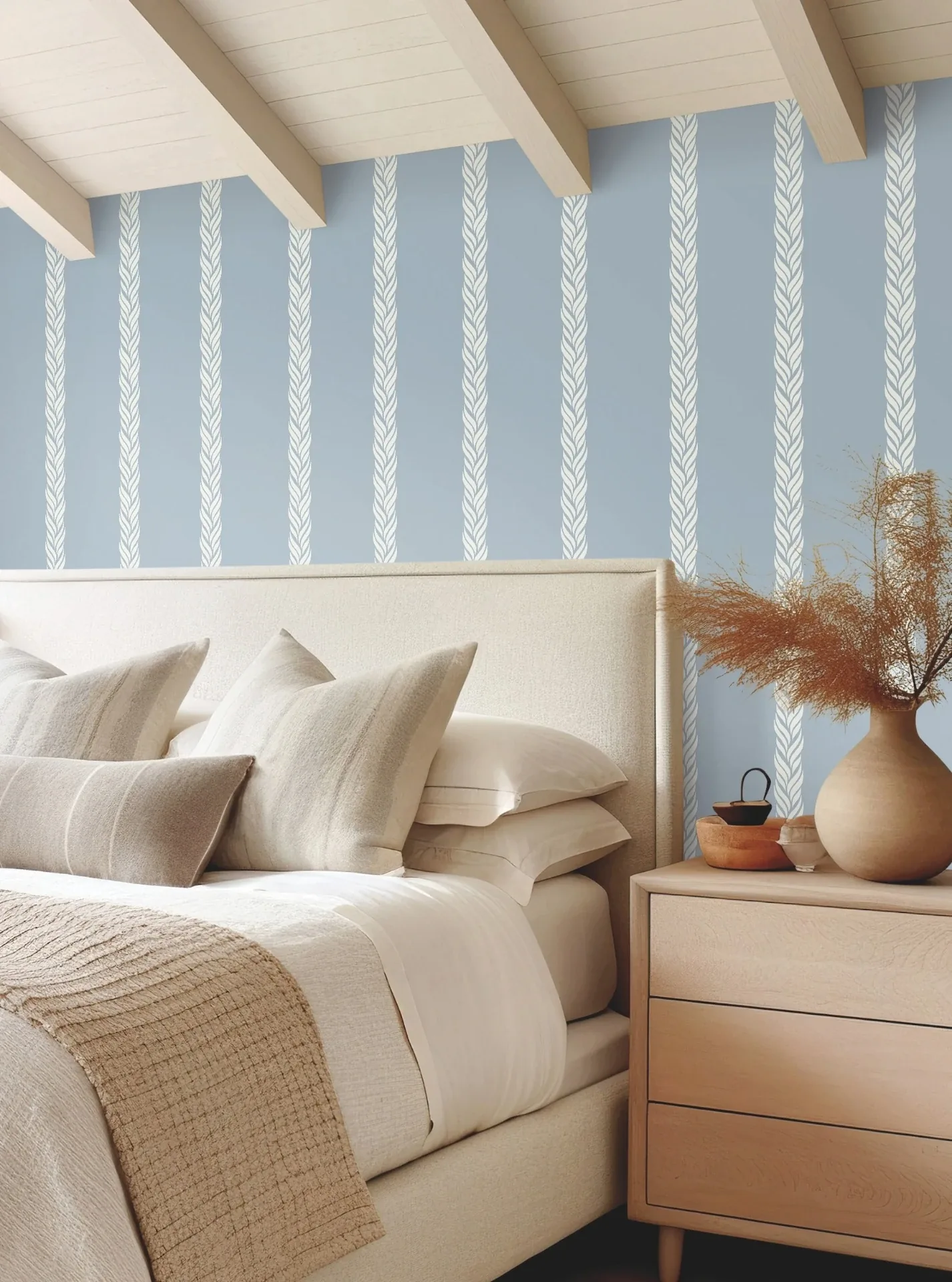 York Designer Series Braided Stripe Blue Wallpaper - SKU GT4546