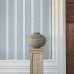 York Designer Series Braided Stripe Blue Wallpaper - SKU GT4546