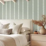 York Designer Series Braided Stripe Green Wallpaper - SKU GT4541