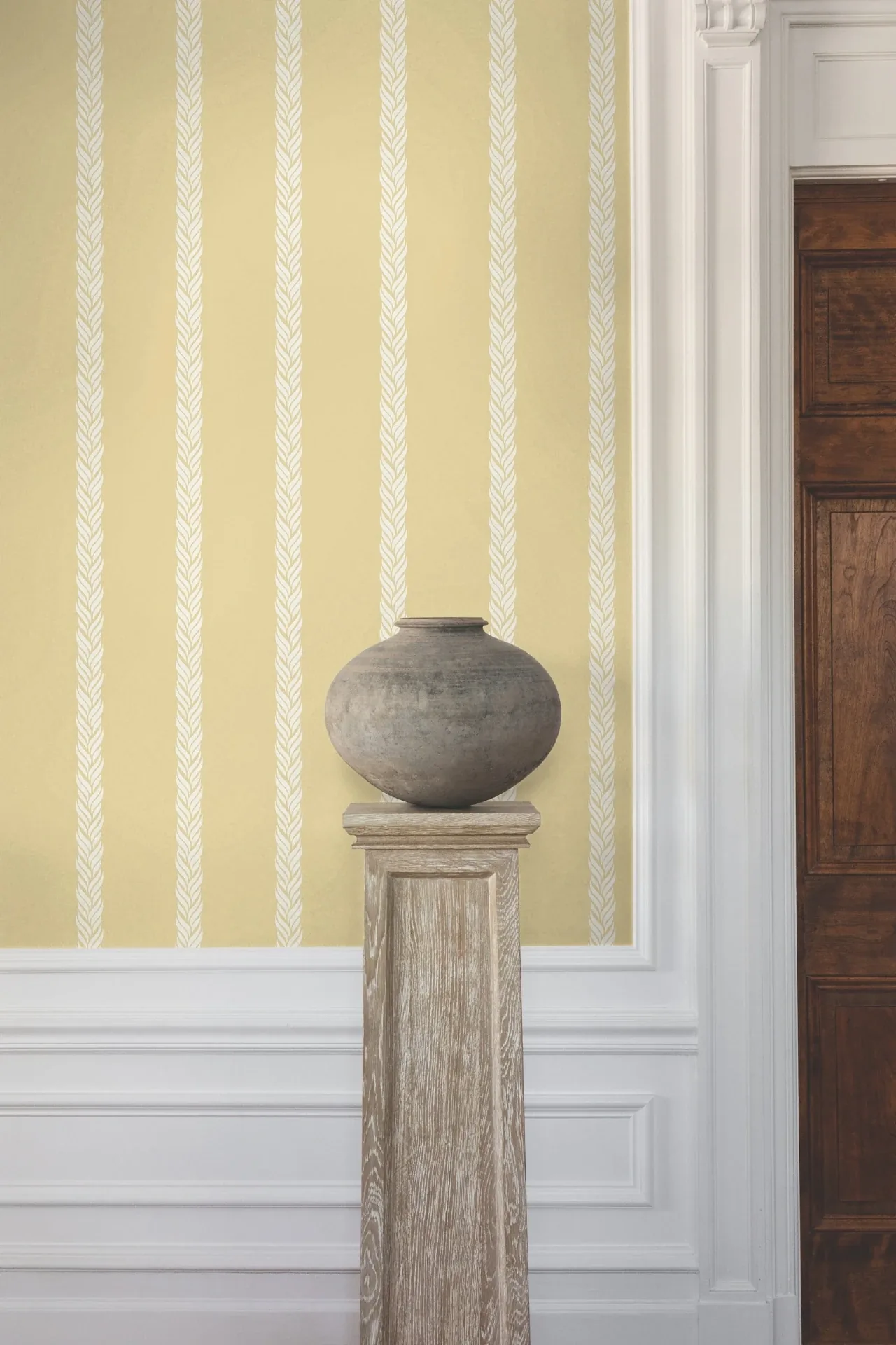 York Designer Series Braided Stripe Yellow Wallpaper - SKU GT4543