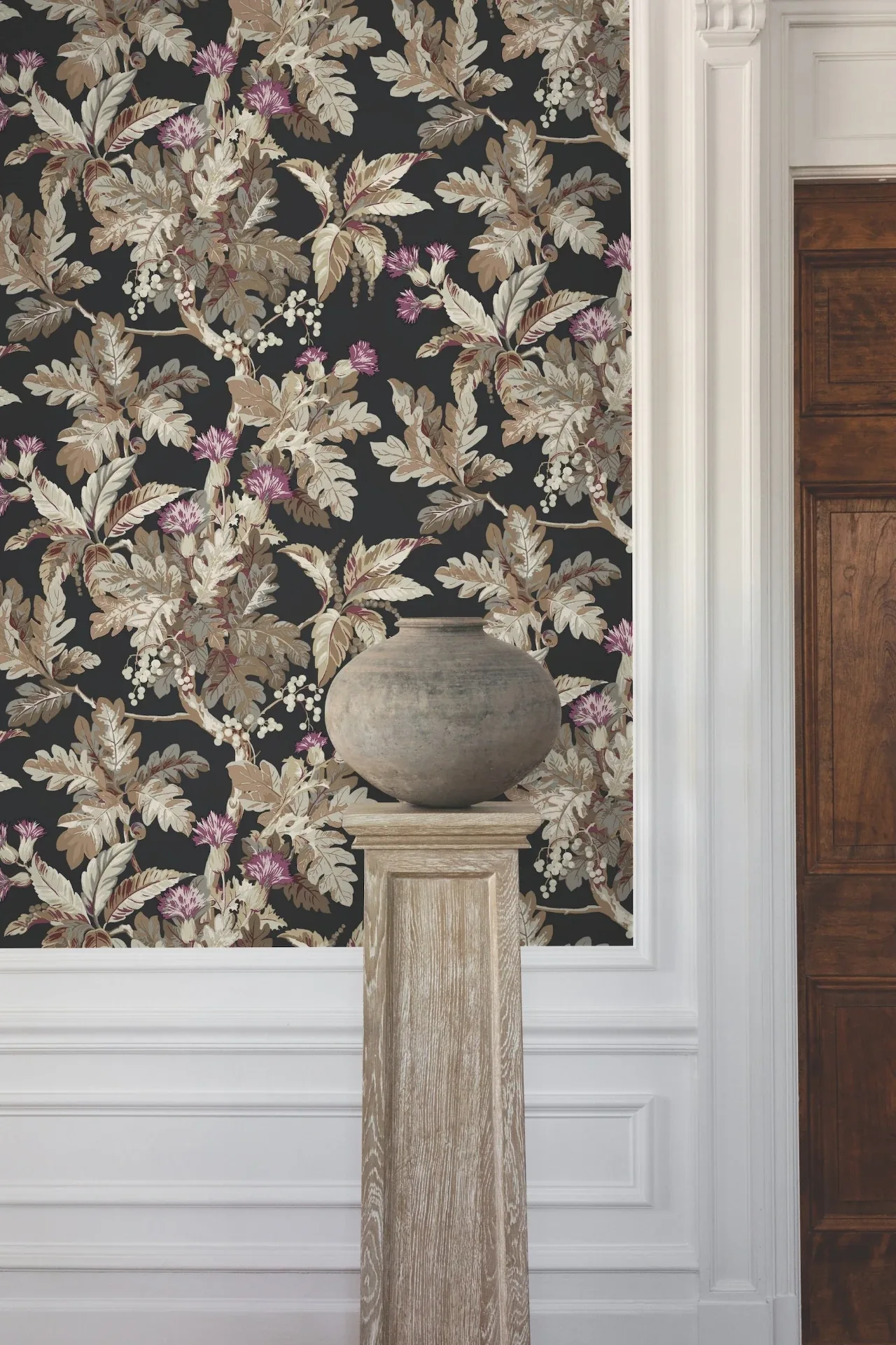 York Designer Series Briarwood Black Wallpaper - SKU GT4521