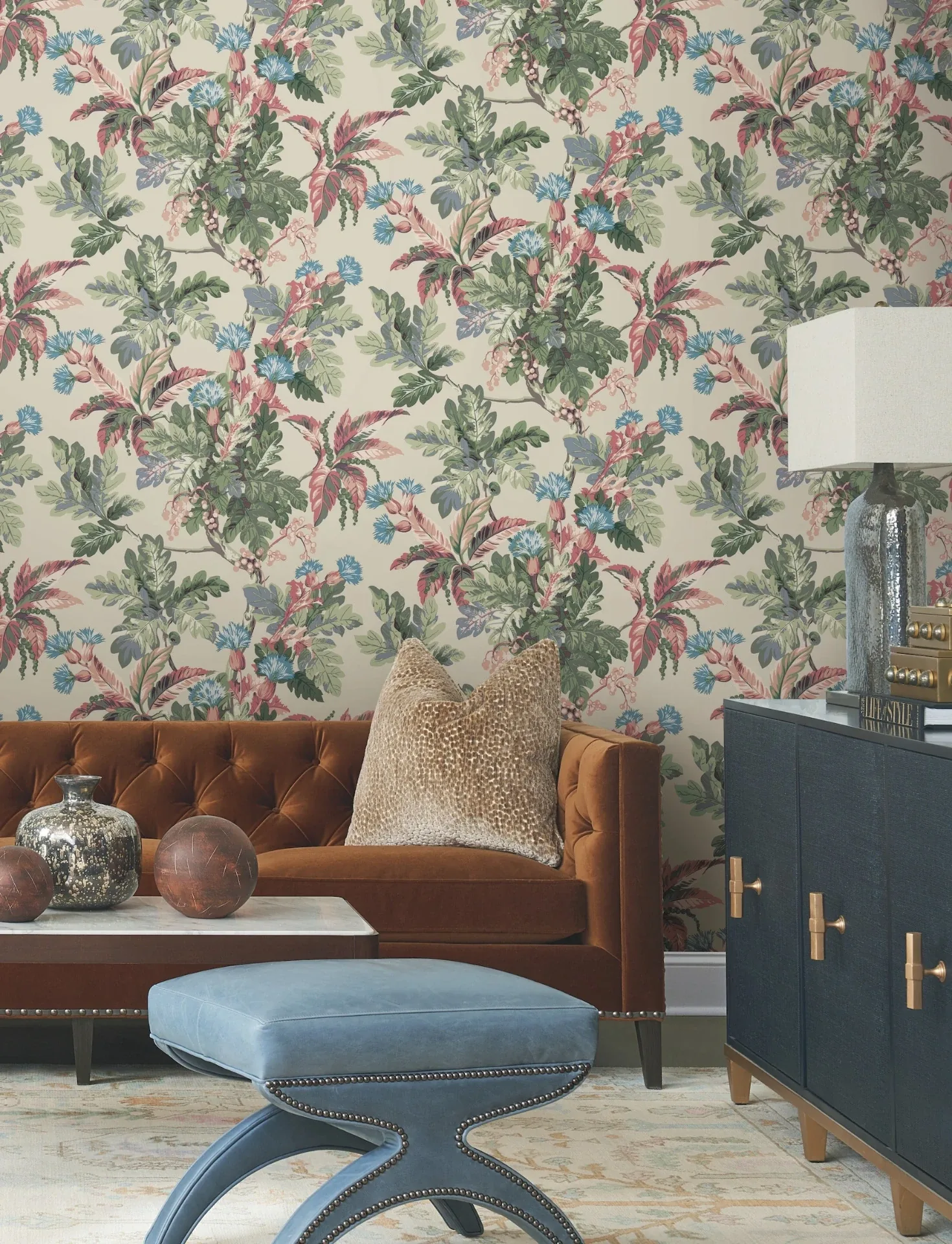 York Designer Series Briarwood Taupe Wallpaper - SKU GT4522
