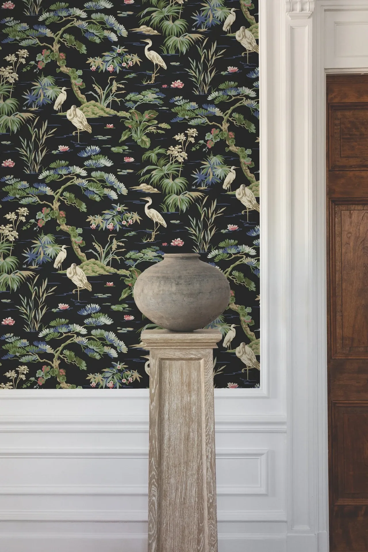 York Designer Series Bridgewater Black Wallpaper - SKU GT4535