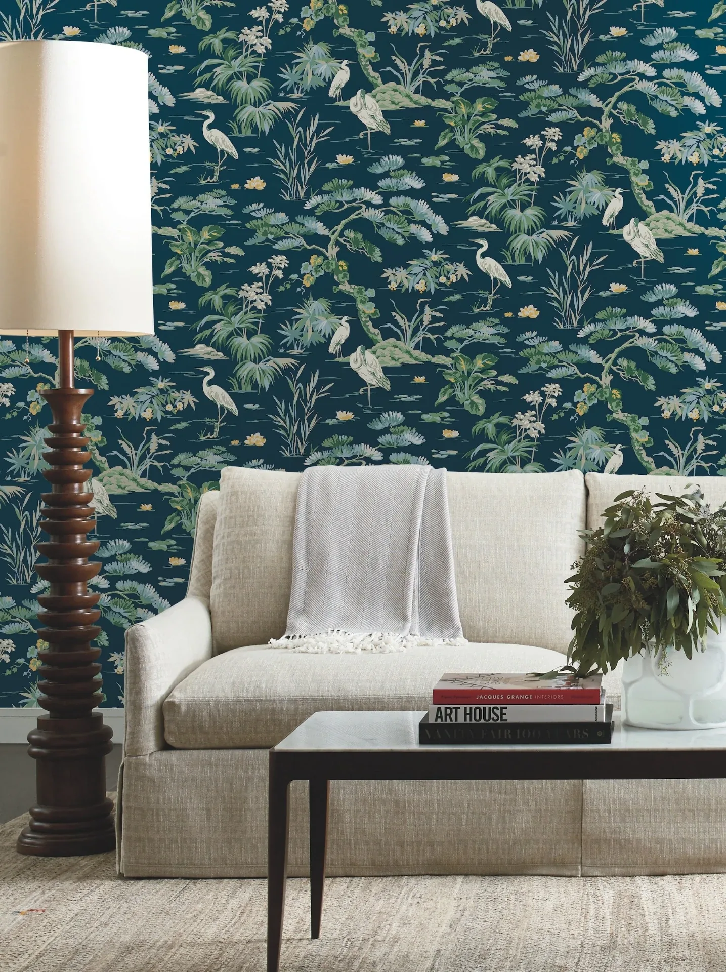 York Designer Series Bridgewater Navy Wallpaper - SKU GT4531