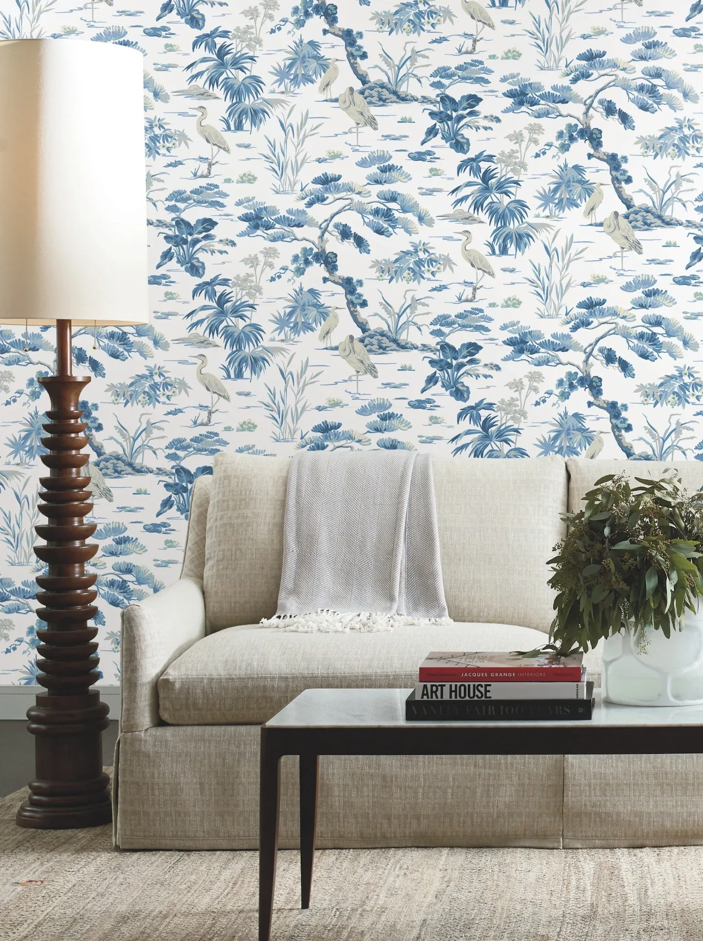 York Designer Series Bridgewater White Wallpaper - SKU GT4533
