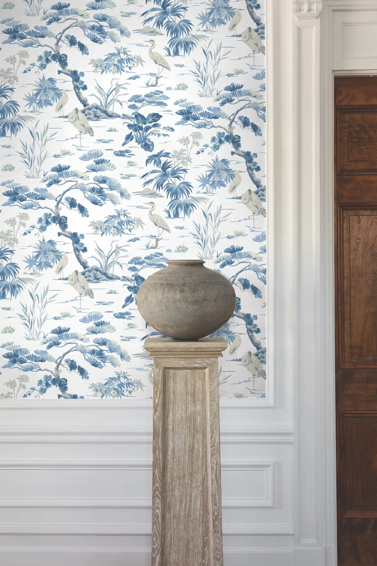 York Designer Series Bridgewater White Wallpaper - SKU GT4533