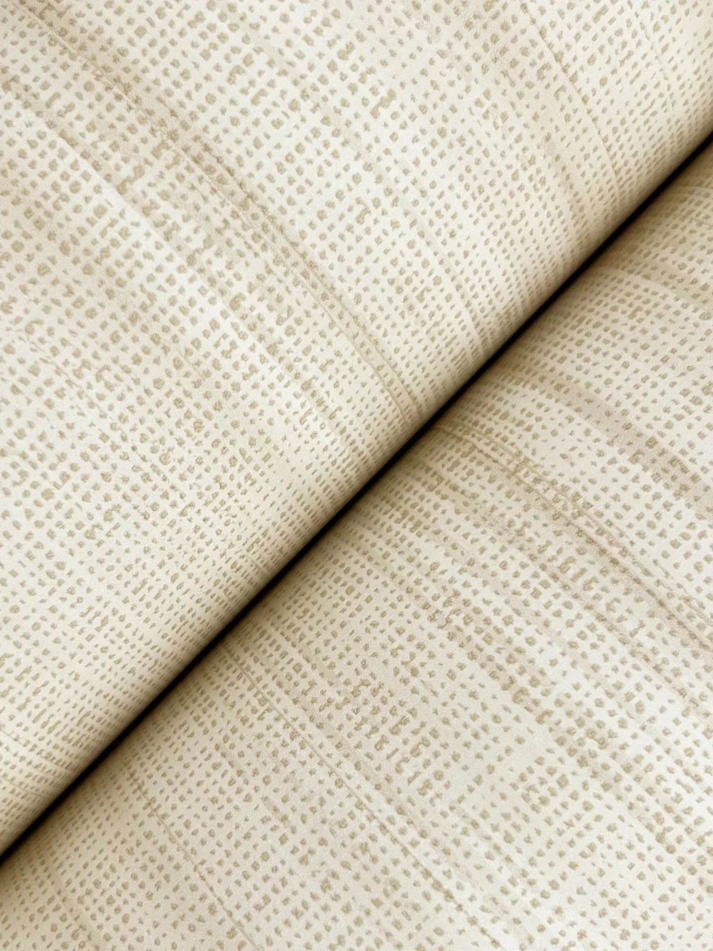 York Designer Series Brushed Linen Ivory Wallpaper - SKU GT4562