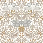 York Designer Series Butterfly Garden White Wallpaper - SKU AC9163