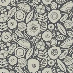 York Designer Series Camille Blossom Charcoal Wallpaper - SKU LM5395