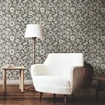 York Designer Series Camille Blossom Charcoal Wallpaper - SKU LM5395