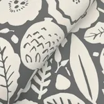 York Designer Series Camille Blossom Charcoal Wallpaper - SKU LM5395
