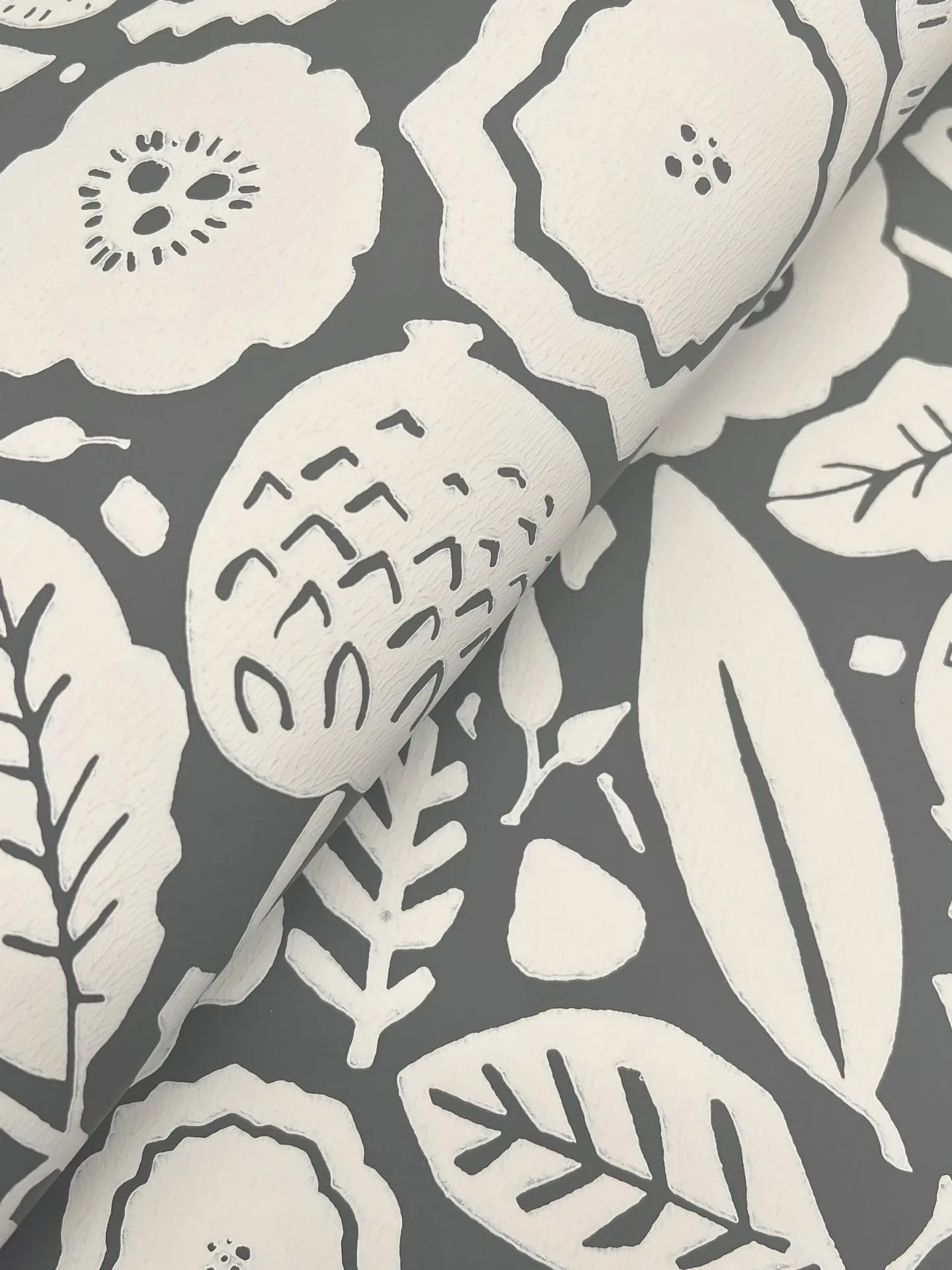 York Designer Series Camille Blossom Charcoal Wallpaper - SKU LM5395