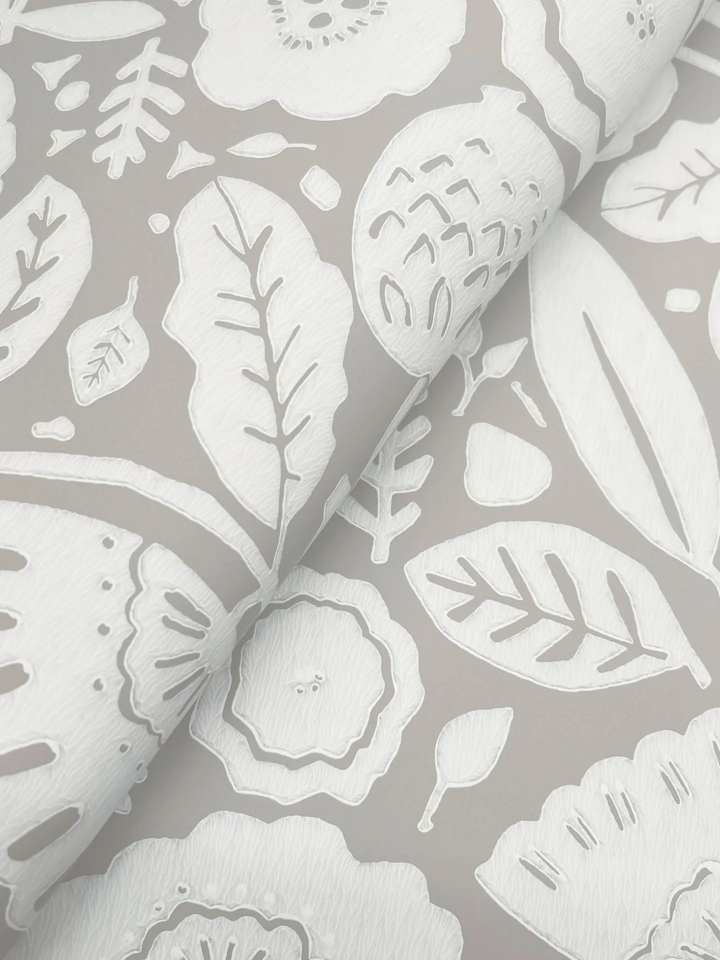 York Designer Series Camille Blossom Grey Wallpaper - SKU LM5393