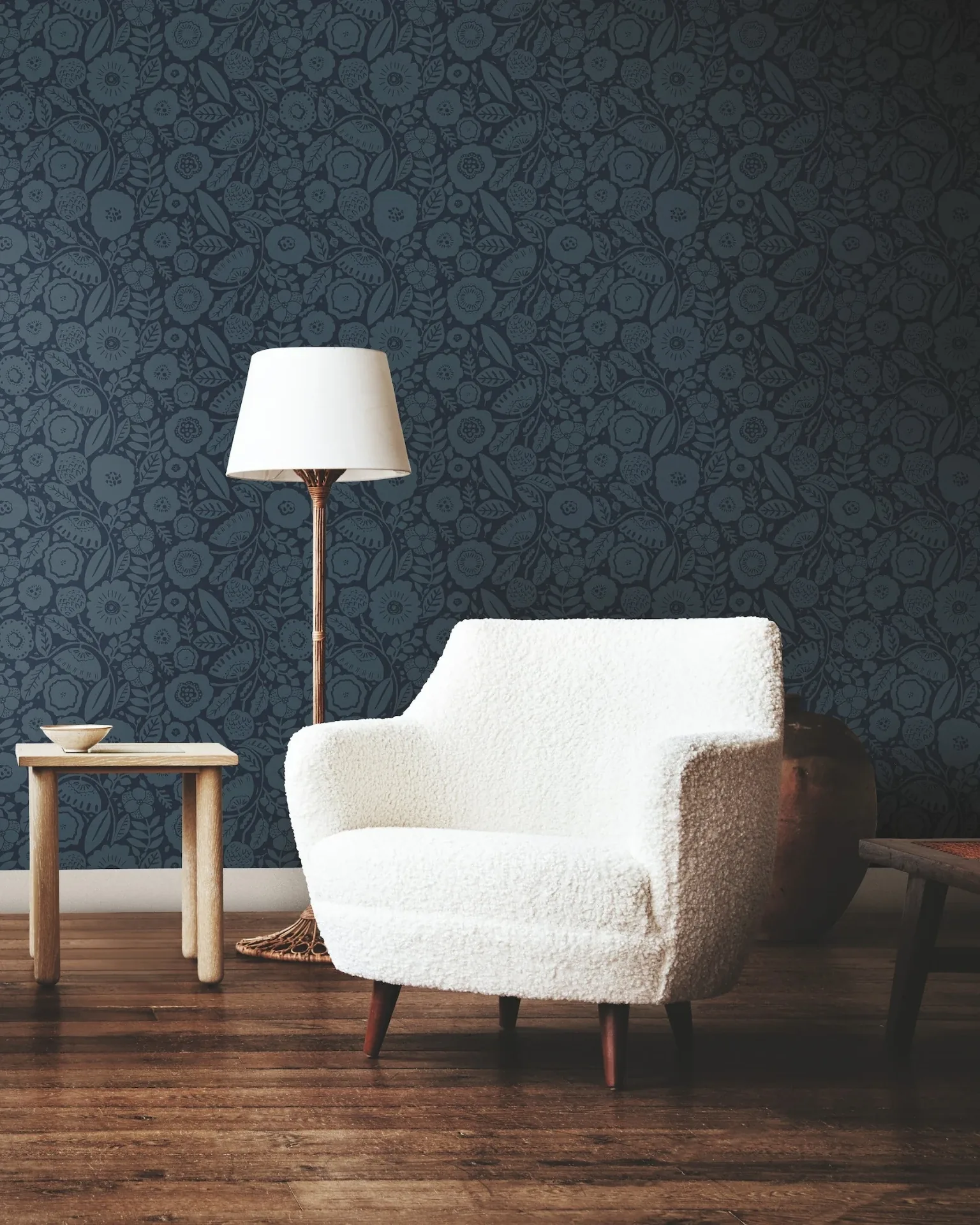 York Designer Series Camille Blossom Indigo Wallpaper - SKU LM5396