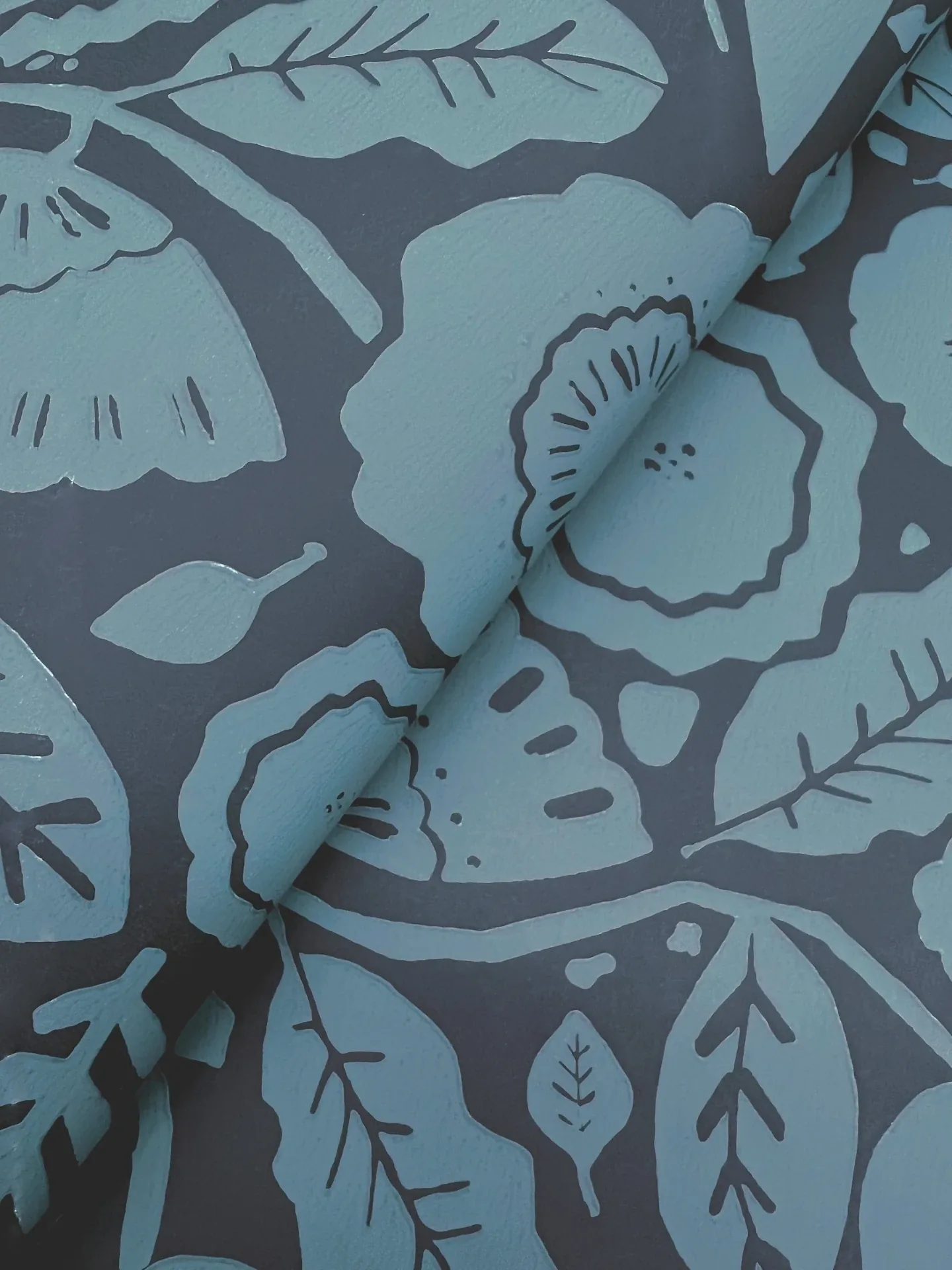 York Designer Series Camille Blossom Indigo Wallpaper - SKU LM5396