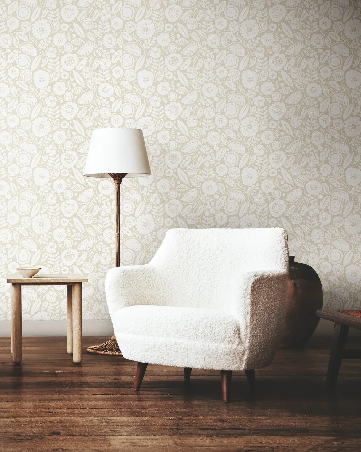 York Designer Series Camille Blossom Linen Wallpaper - SKU LM5394