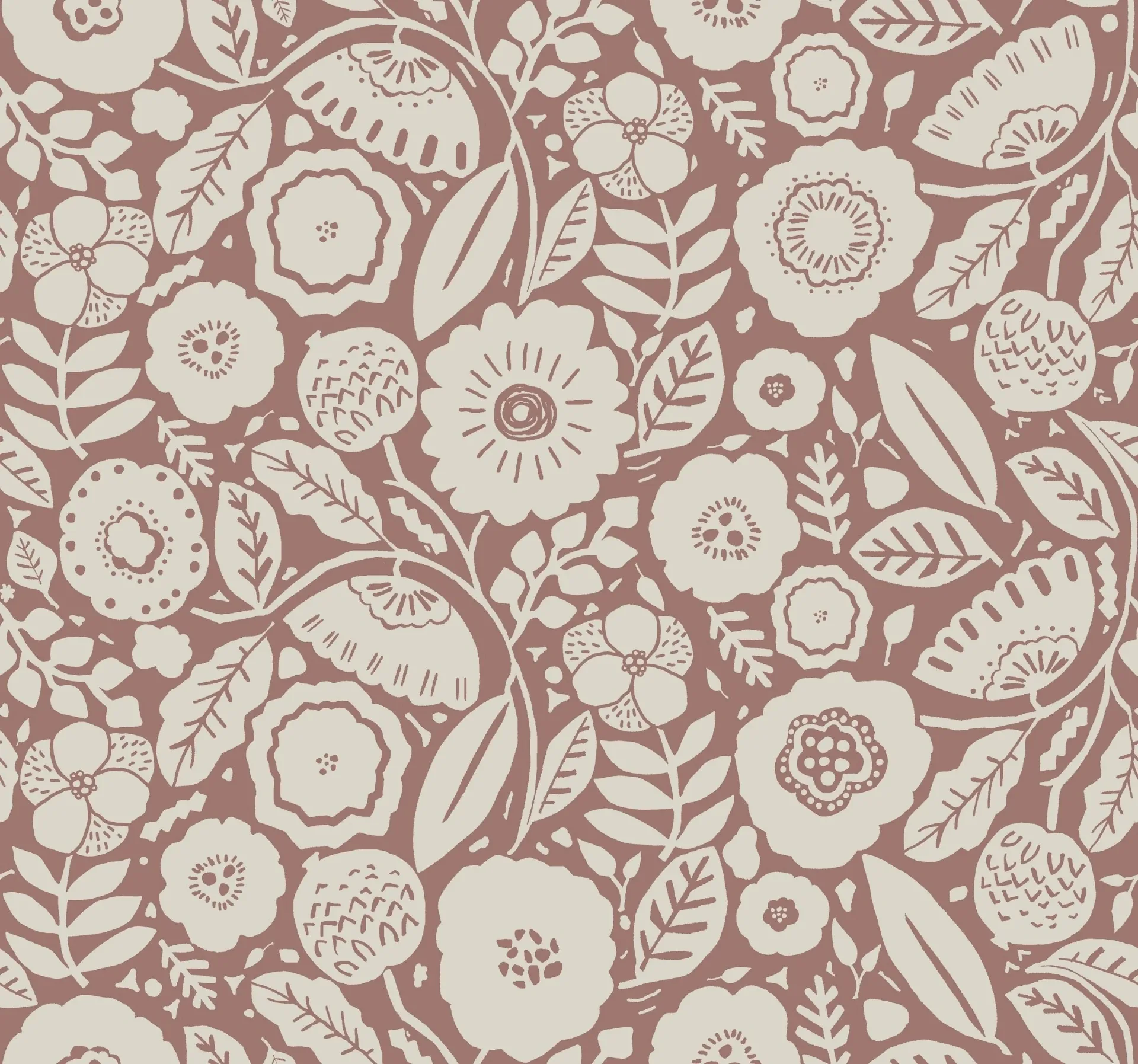 York Designer Series Camille Blossom Vintage Rose Wallpaper - SKU LM5391