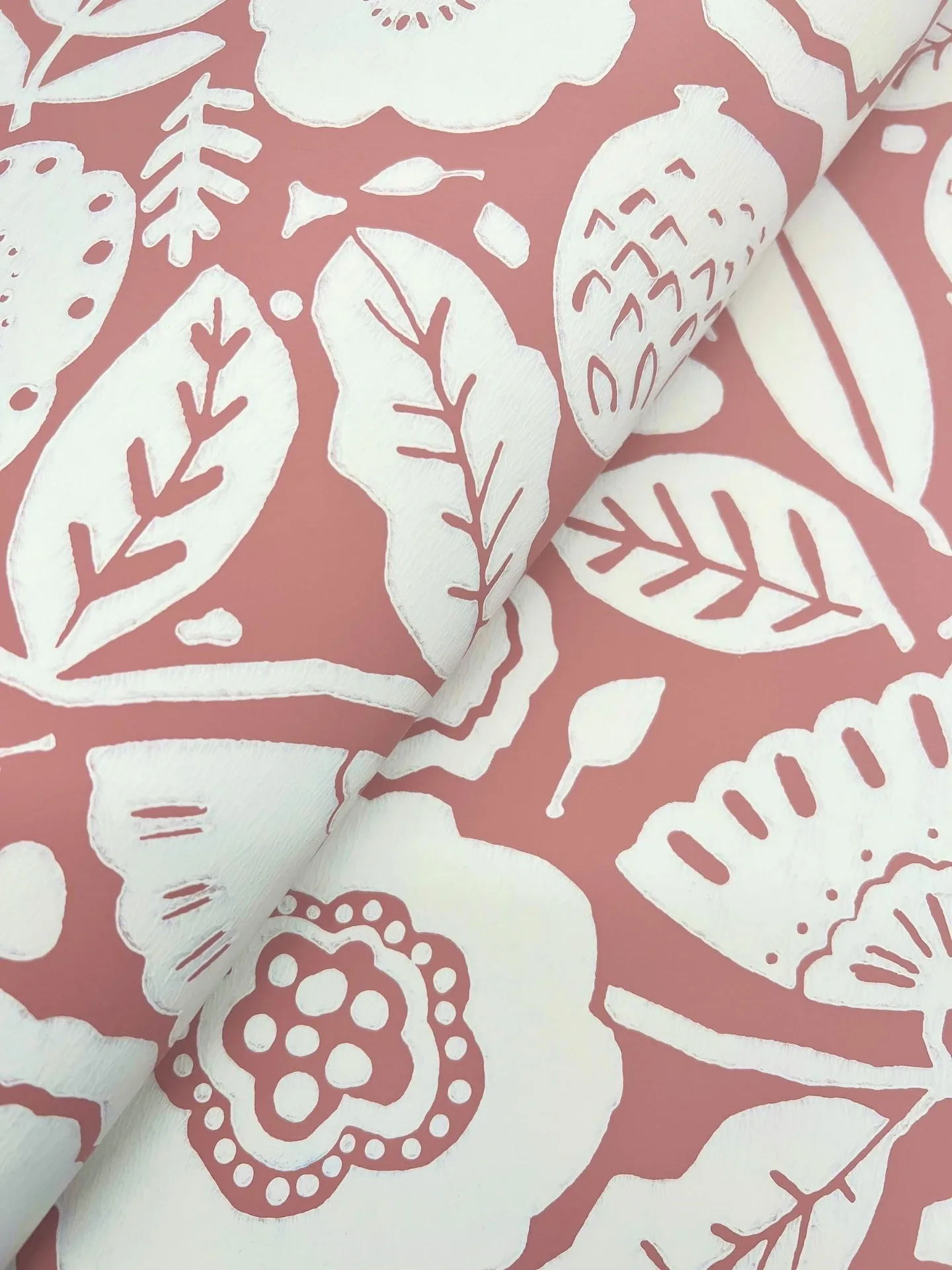 York Designer Series Camille Blossom Vintage Rose Wallpaper - SKU LM5391